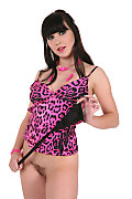 Ally Style Pink leopard istripper model